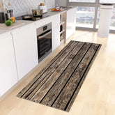 Wood Grain Kitchen Rug - Custom Anti-Slip Doormat for Bedroom & Living Room - Himpall